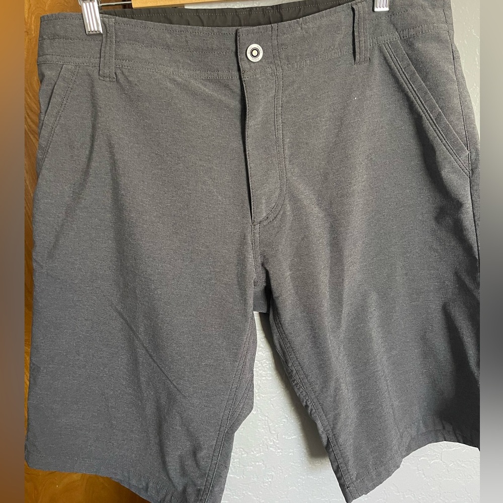 Kuhl Gray Flat Front Shorts Versatile Casual Wear 36
